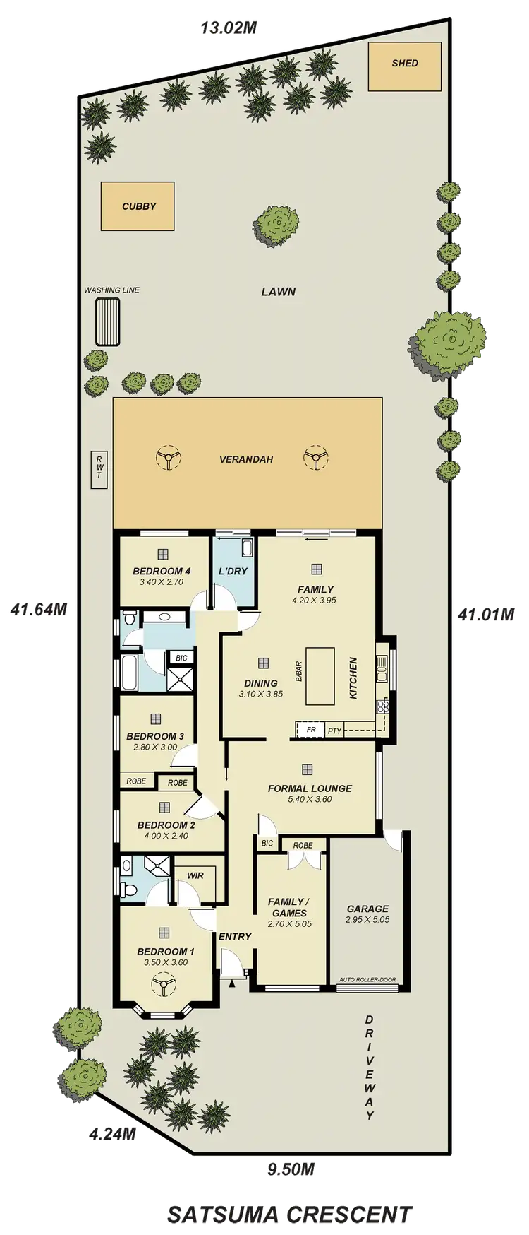 Floorplan of Homely house listing, 6 Satsuma Crescent, Golden Grove SA 5125
