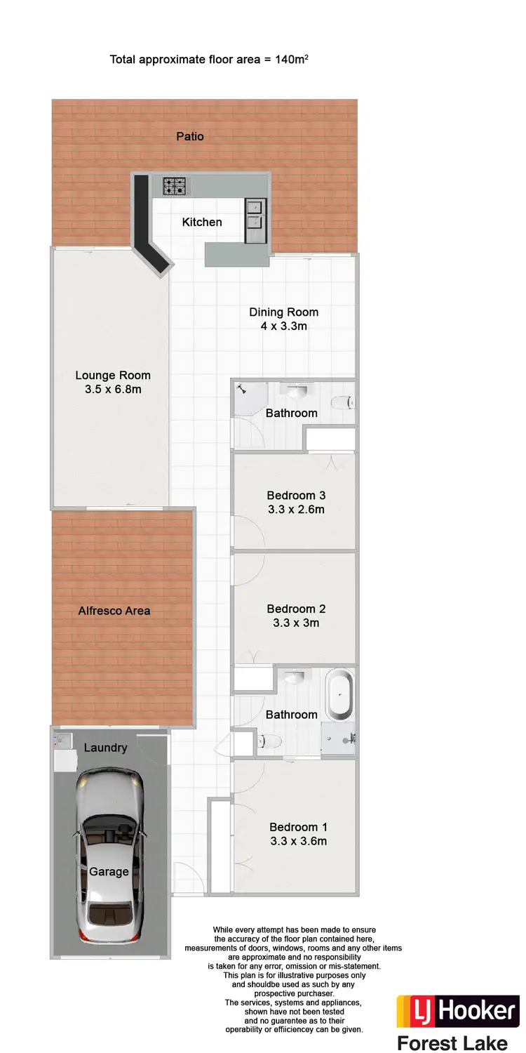 Floorplan of Homely house listing, 11 Barrier Place, Forest Lake QLD 4078