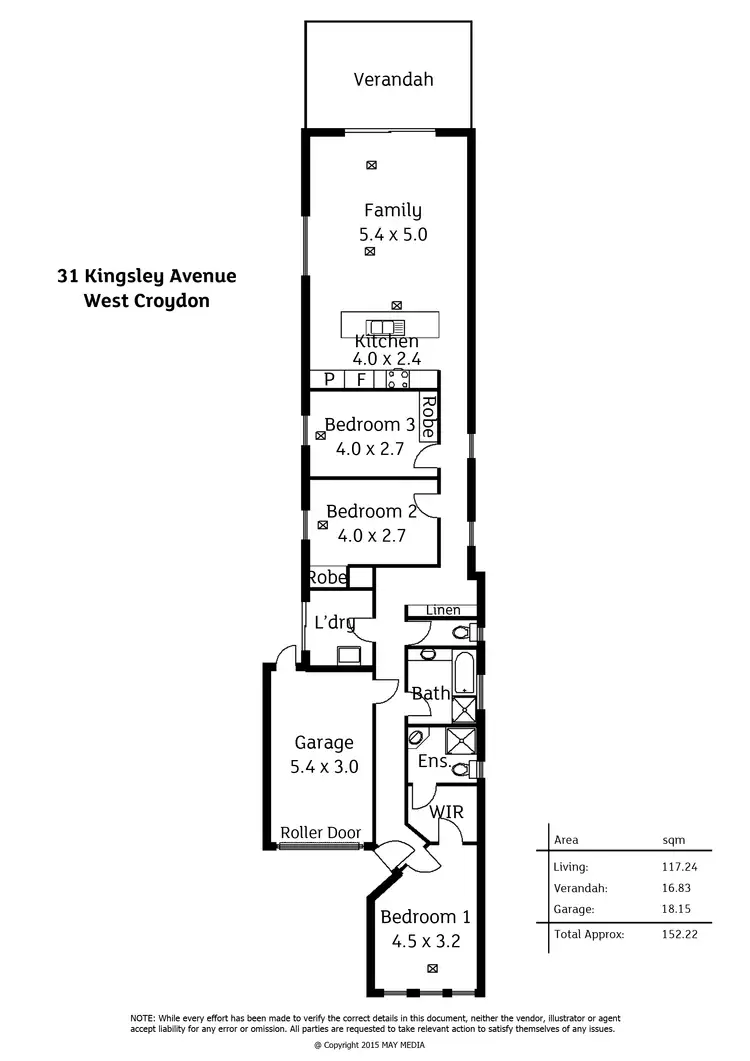 Floorplan of Homely house listing, 31A Kingsley Avenue, West Croydon SA 5008