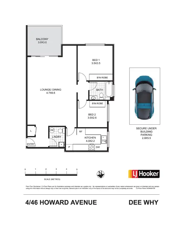 Floorplan of Homely apartment listing, 4/46 Howard Avenue, Dee Why NSW 2099