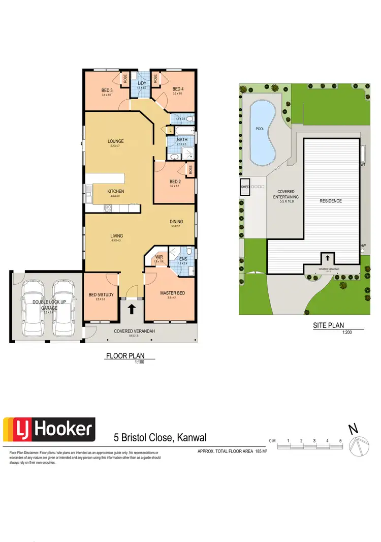 Floorplan of Homely house listing, 5 Bristol Close, Kanwal NSW 2259