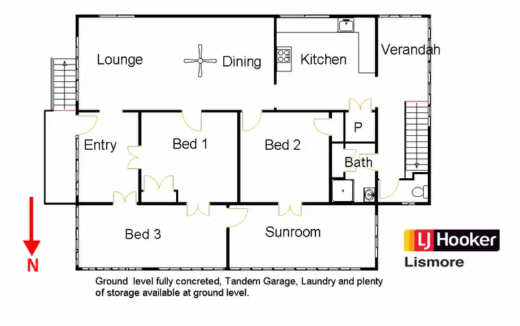 Floorplan of Homely house listing, 7 Cochran Street, Lismore NSW 2480
