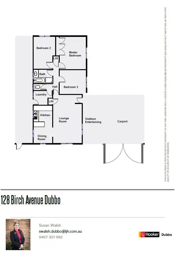 Floorplan of Homely house listing, 128 Birch Avenue, Dubbo NSW 2830