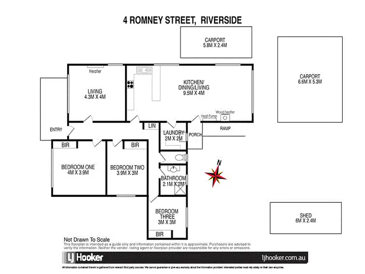 Floorplan of Homely house listing, 4 Romney Street, Riverside TAS 7250