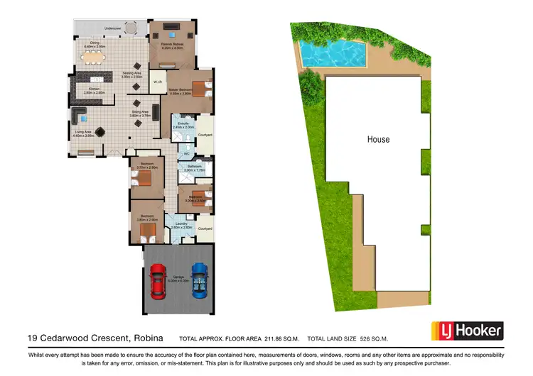 Floorplan of Homely house listing, 19 Cedarwood Crescent, Robina QLD 4226