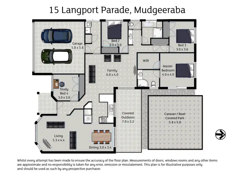 Floorplan of Homely house listing, 15 Langport Parade, Mudgeeraba QLD 4213