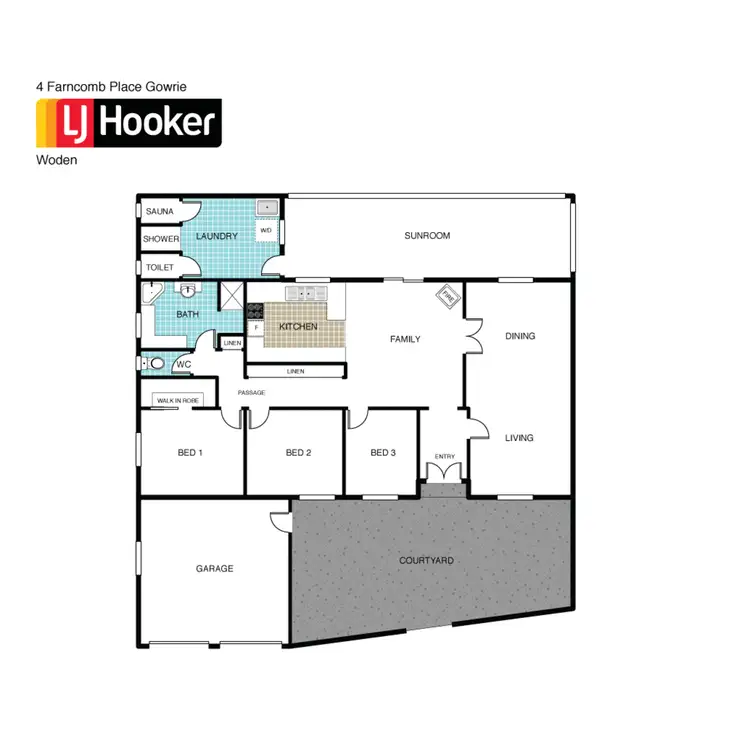 Floorplan of Homely house listing, 4 Farncomb Place, Gowrie ACT 2904