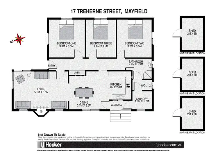 Floorplan of Homely house listing, 17 Treherne Street, Mayfield TAS 7248