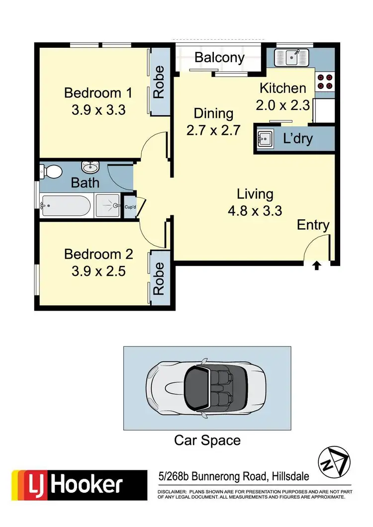 Floorplan of Homely apartment listing, 5/268b Bunnerong Road, Hillsdale NSW 2036