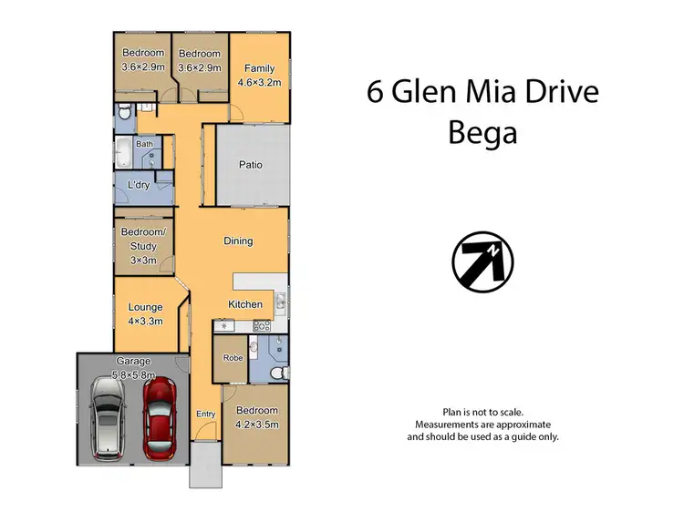Floorplan of Homely house listing, 6 Glen Mia Drive, Bega NSW 2550
