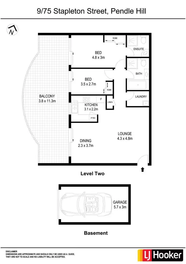 Floorplan of Homely apartment listing, 9/75 Stapleton Street, Pendle Hill NSW 2145