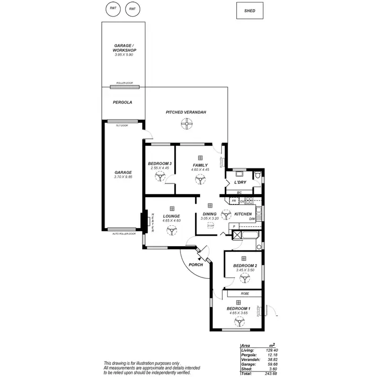 Floorplan of Homely house listing, 18 Birkinshaw Avenue, Manningham SA 5086