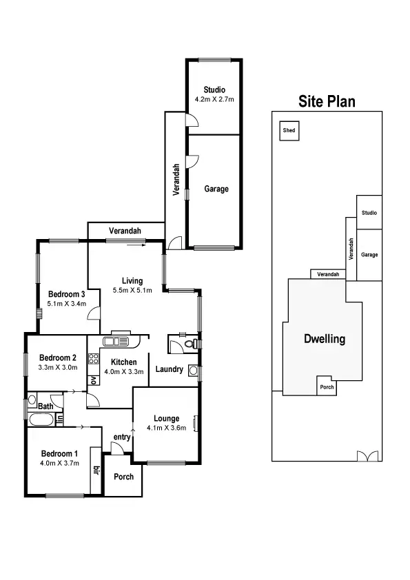Floorplan of Homely house listing, 1 Dean Street, Preston VIC 3072