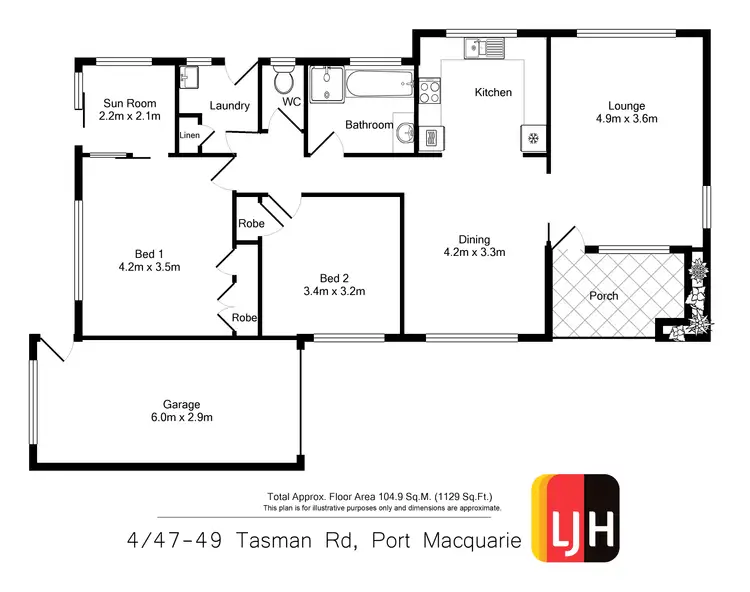 Floorplan of Homely villa listing, 4/47-49 Tasman Road, Port Macquarie NSW 2444