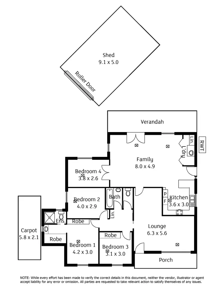 Floorplan of Homely house listing, 7 Audrey Avenue, Blair Athol SA 5084