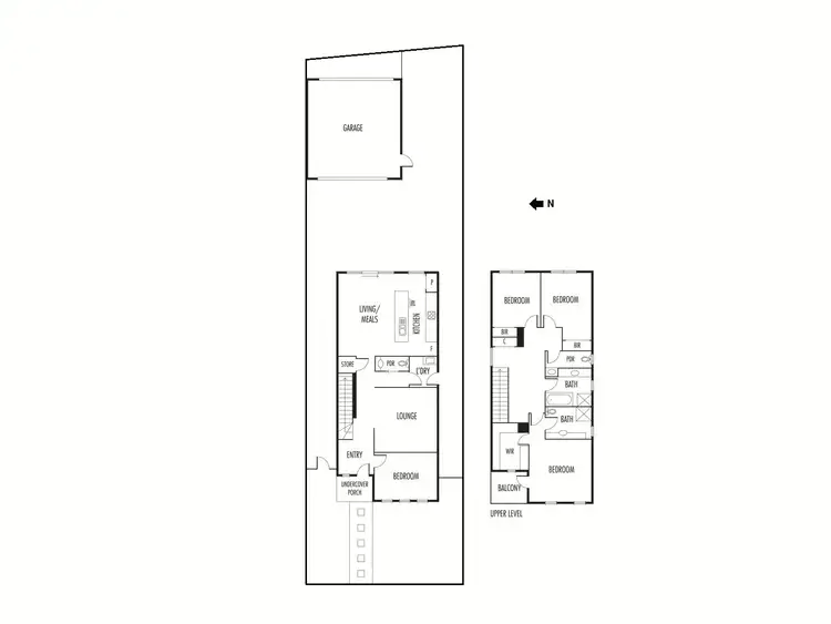 Floorplan of Homely townhouse listing, 73 Neptune Drive, Point Cook VIC 3030
