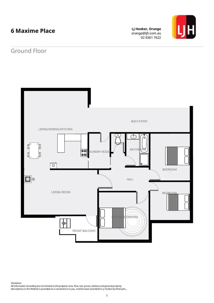Floorplan of Homely house listing, 6 Maxime Place, Orange NSW 2800
