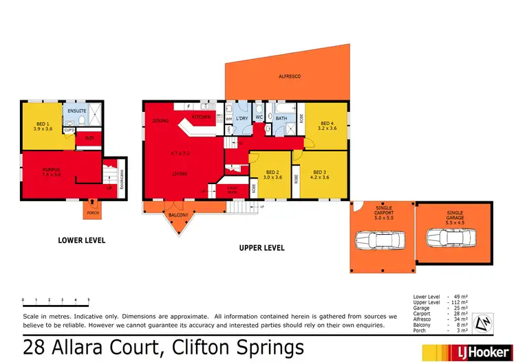 Floorplan of Homely house listing, 28 Allara Court, Clifton Springs VIC 3222