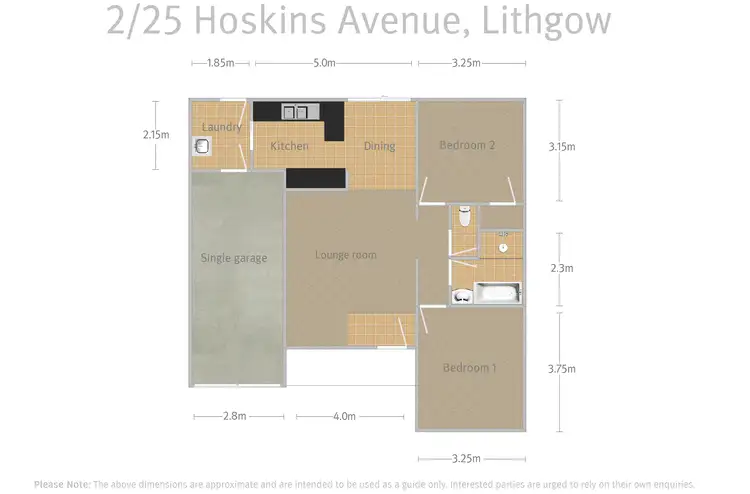 Floorplan of Homely villa listing, 2/25 Hoskins Avenue, Lithgow NSW 2790