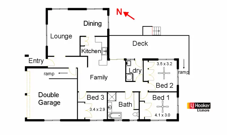 Floorplan of Homely house listing, 5 William Place, Lismore Heights NSW 2480