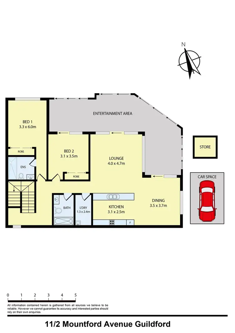 Floorplan of Homely unit listing, Unit 11/2 Mountford Avenue, Guildford NSW 2161