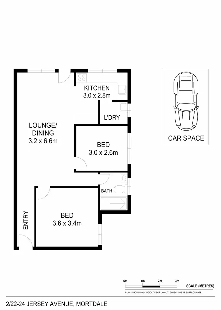 Floorplan of Homely unit listing, Unit 2/22 Jersey Avenue, Mortdale NSW 2223