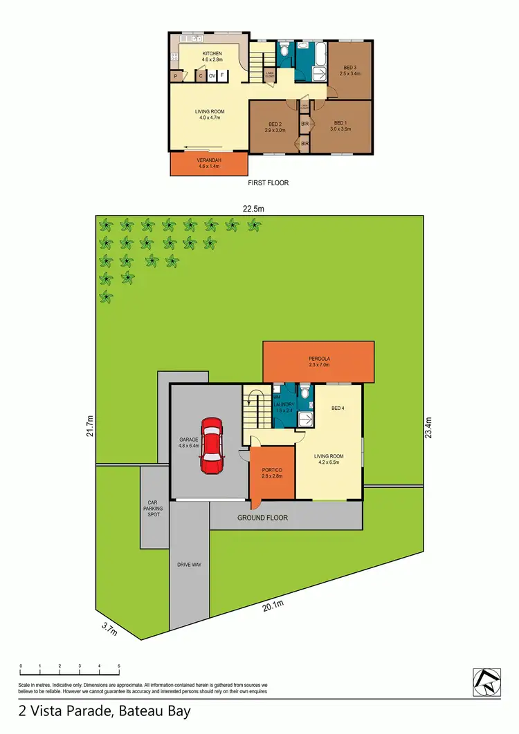Floorplan of Homely house listing, 2 Vista Parade, Bateau Bay NSW 2261