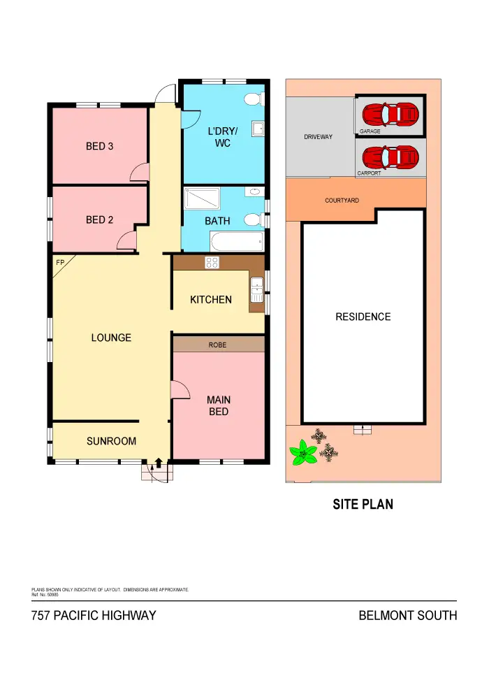 Floorplan of Homely house listing, 757 Pacific Highway, Belmont South NSW 2280