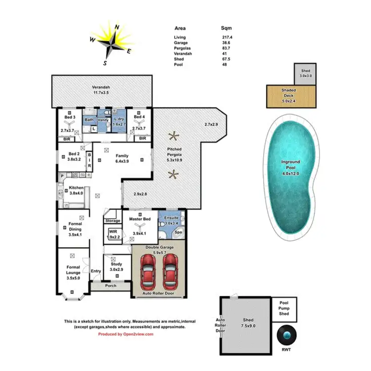 Floorplan of Homely house listing, 7 Joseph Court, Angle Vale SA 5117