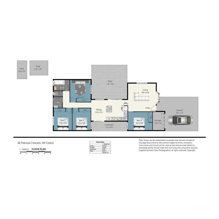 Floorplan of Homely house listing, 46 Petunia Crescent, Mount Cotton QLD 4165