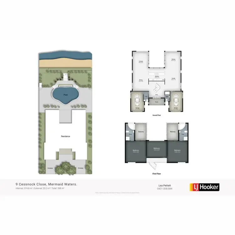 Floorplan of Homely house listing, 9 Cessnock Close, Mermaid Waters QLD 4218