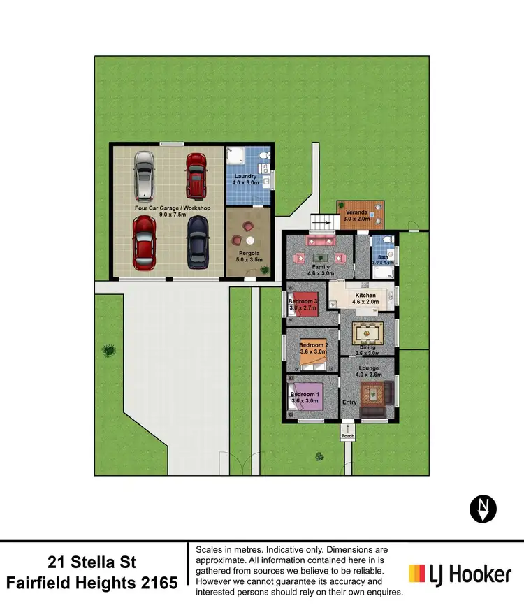Floorplan of Homely house listing, 21 Stella Street, Fairfield Heights NSW 2165
