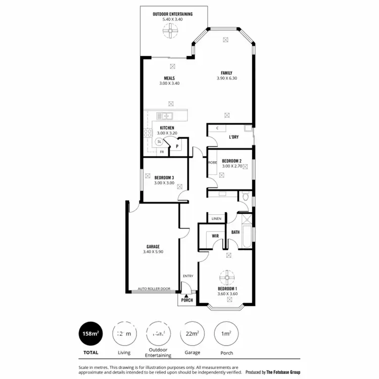 Floorplan of Homely house listing, 3 Wickham Crescent, Oakden SA 5086