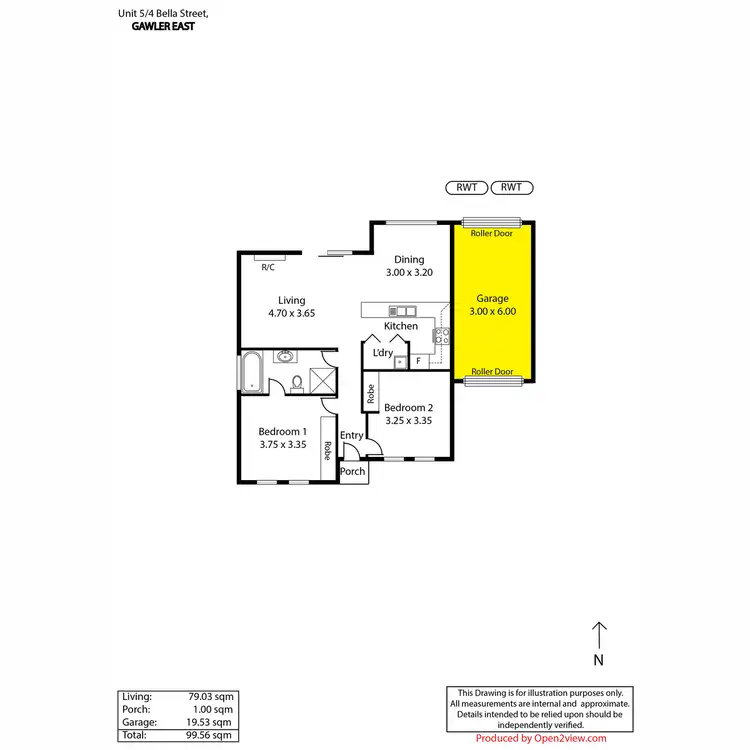Floorplan of Homely house listing, 5/4 Bella Street, Gawler East SA 5118