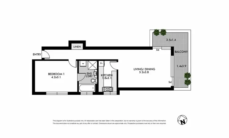 Floorplan of Homely apartment listing, 4C/15-19 Waverley Crescent, Bondi Junction NSW 2022