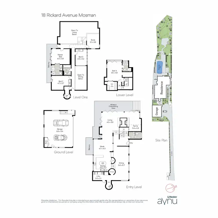 Floorplan of Homely house listing, 18 Rickard Avenue, Mosman NSW 2088