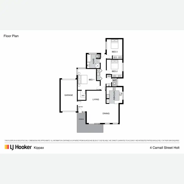 Floorplan of Homely house listing, 4 Carnall Close, Holt ACT 2615