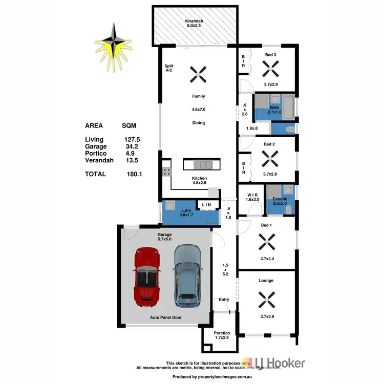 Floorplan of Homely house listing, 12 Wells Place, Evanston Gardens SA 5116