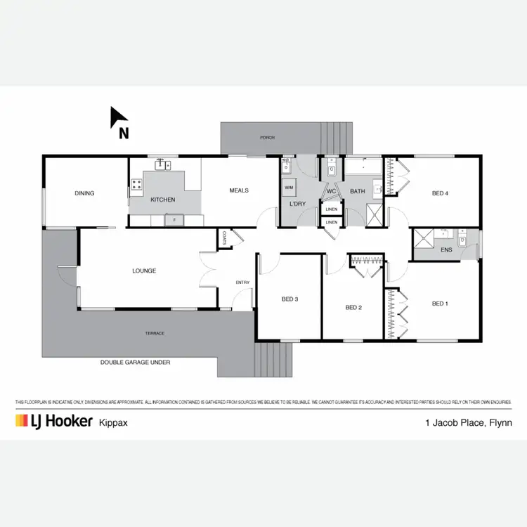 Floorplan of Homely house listing, 1 Jacob Place, Flynn ACT 2615