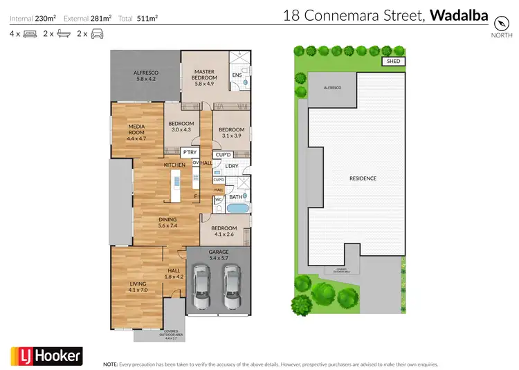 Floorplan of Homely house listing, 18 Connemara Street, Wadalba NSW 2259