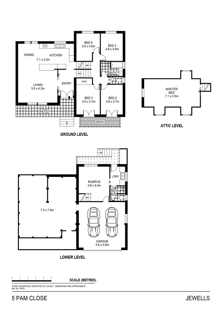 Floorplan of Homely house listing, 5 Pam Close, Jewells NSW 2280