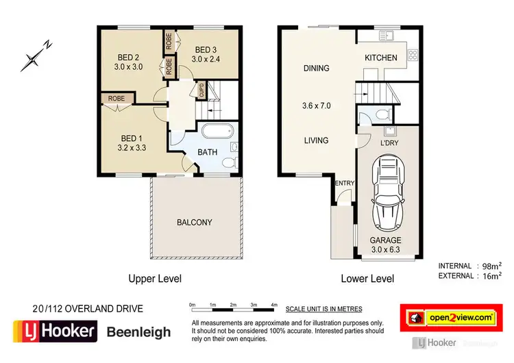 Floorplan of Homely townhouse listing, Unit 20/112 Overland Drive, Edens Landing QLD 4207