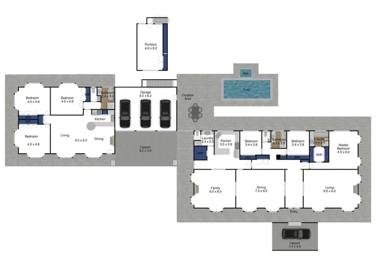 Floorplan of Homely house listing, 757 Rosedale-Heyfield Road, Winnindoo VIC 3858