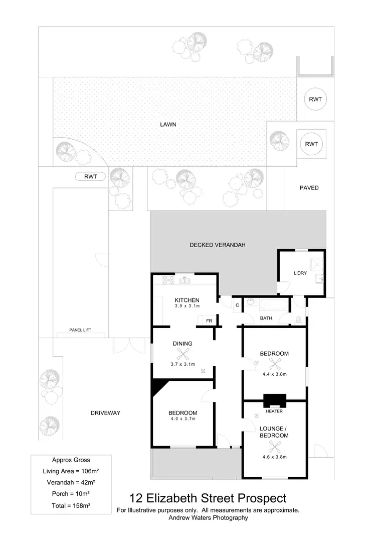 Floorplan of Homely house listing, 12 Elizabeth Street, Prospect SA 5082