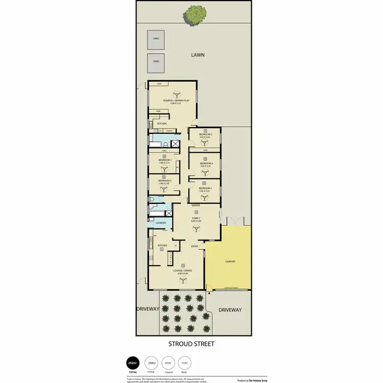 Floorplan of Homely house listing, 13 Stroud Street, Clearview SA 5085