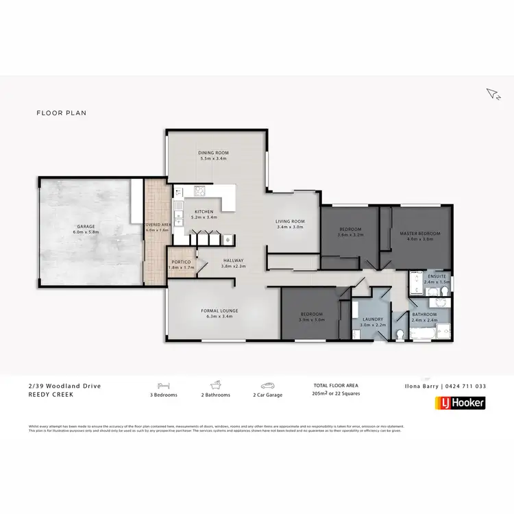 Floorplan of Homely house listing, 2/39 Woodland Drive, Reedy Creek QLD 4227