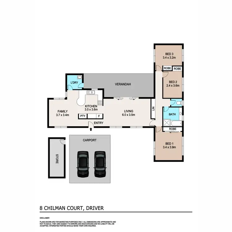 Floorplan of Homely house listing, 8 Chilman Court, Driver NT 830