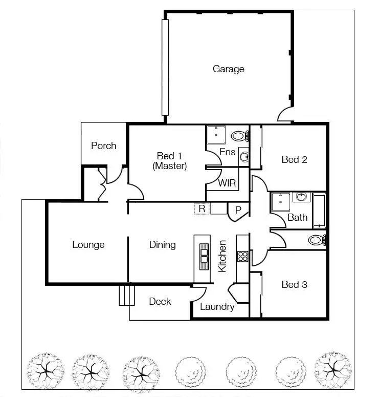 Floorplan of Homely unit listing, 3/12 Valerie Street, Boronia VIC 3155