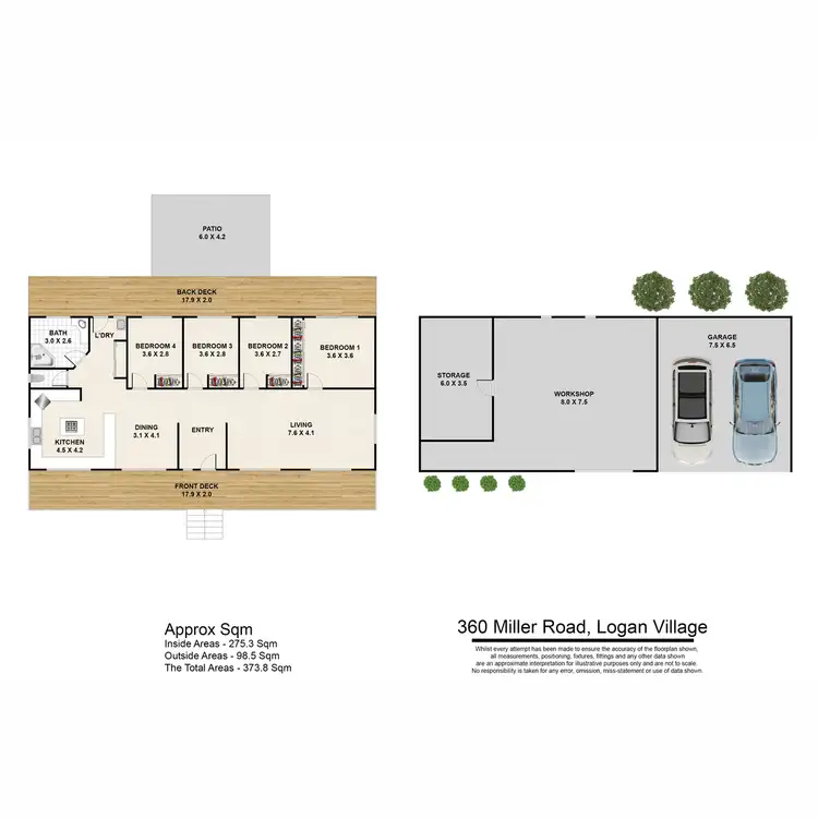 Floorplan of Homely house listing, 360 Miller Road, Logan Village QLD 4207