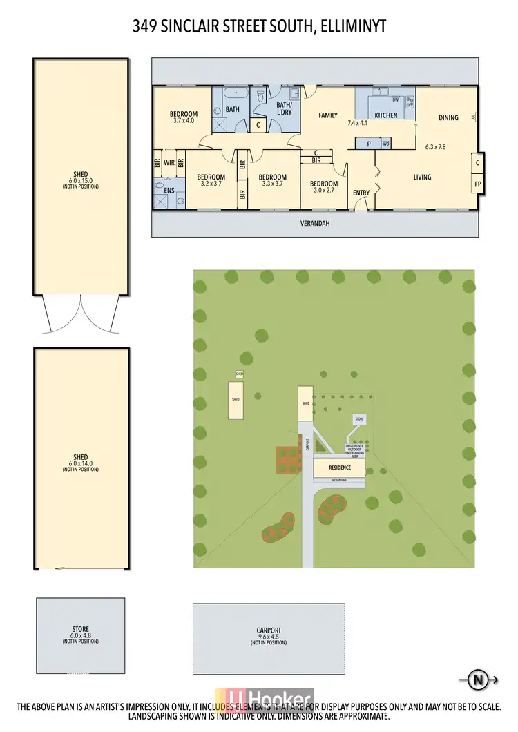 Floorplan of Homely house listing, 349 Sinclair Street South, Elliminyt VIC 3250